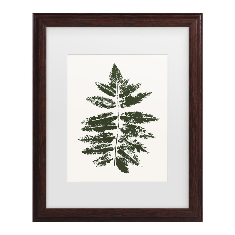 Art encadré à la feuille de chêne «bol Kubistika», H 16,75 po x l 13,75 po