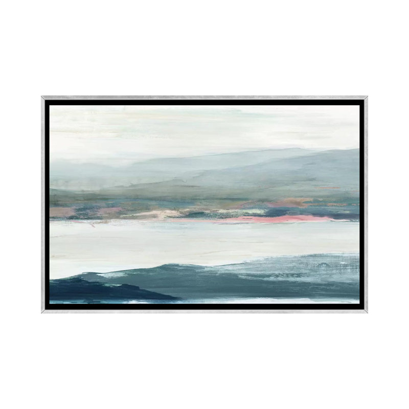 " Peaceful Mind II " by Allison Pearce, Silver Framed Canvas, No Mat, 40" H x 60" W x 1.5" D