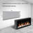 Gloria II Wall-Mounted Electric Fireplace with Smart App Control (Silver)-870763040
