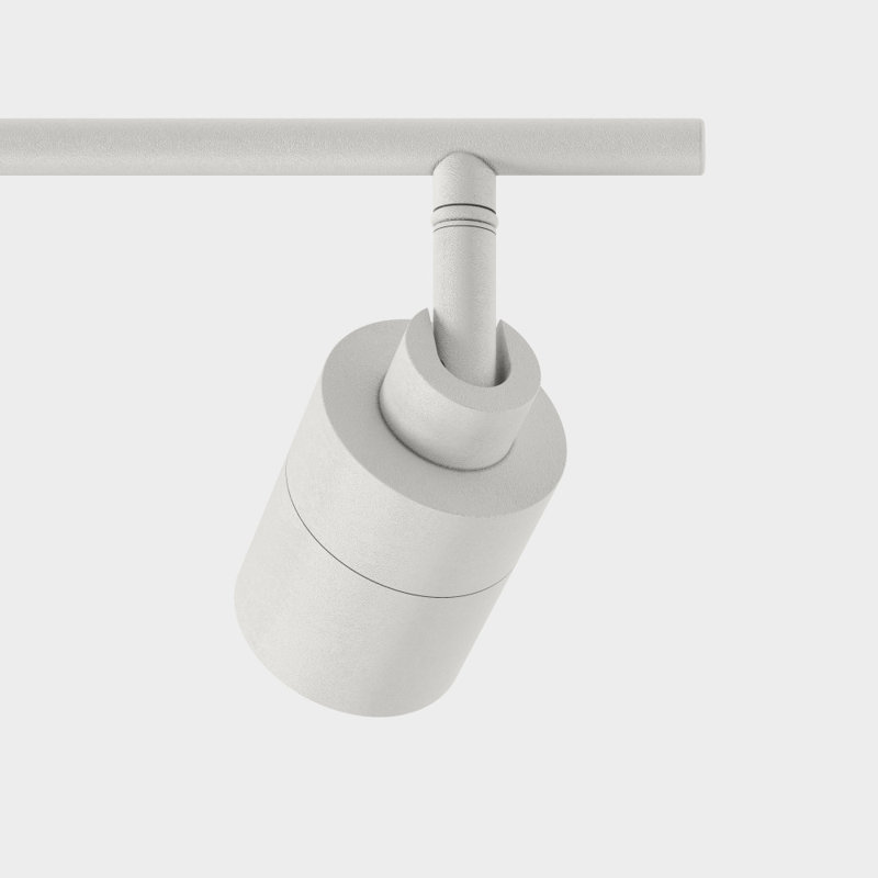 Éclairage sur rail blanc mat avec lumières rotatives 5 lumières Shura Plafonnier sur rail d'éclairage, 2700 K, 2275 lumens