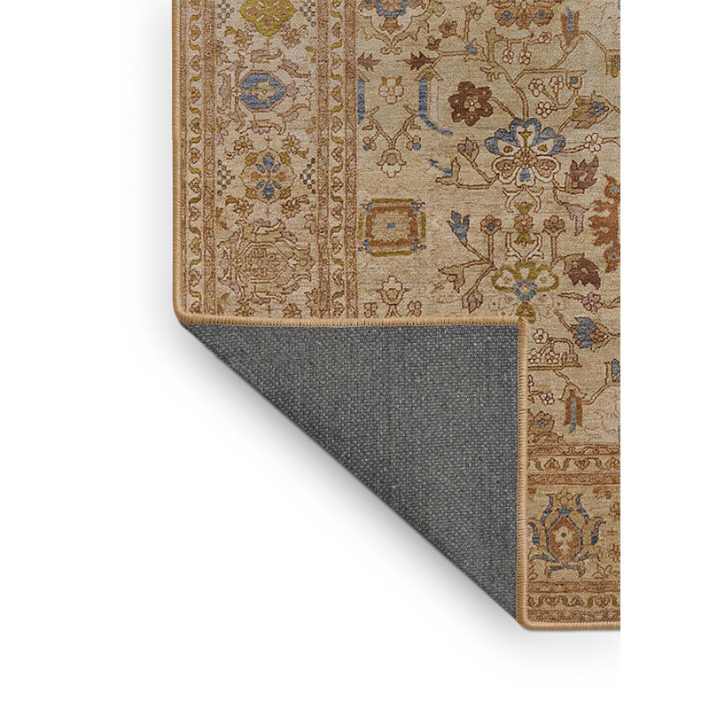 Tapis oriental bleu / brun Cavin, Rectangle 2 pi x 4 pi