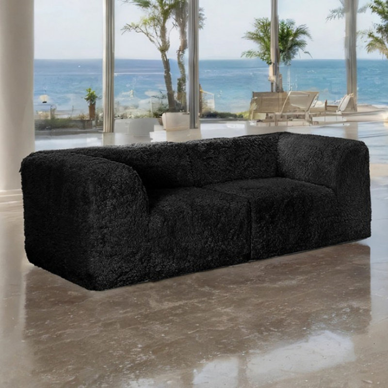 Causeuse modulaire Chagnon, Noir