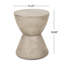 Table d'appoint d'extérieur Mgo, gris clair