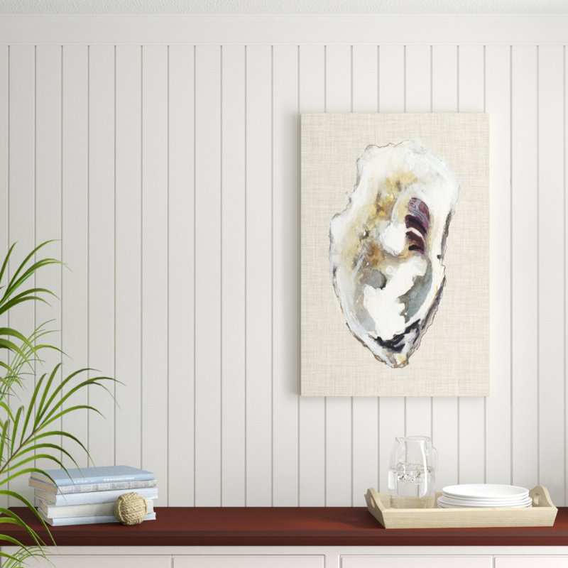 «Oyster Shell Study I» par Michael Willett, reproduction d'art sur toile, H 36 po x l 24 po, Toile tendue