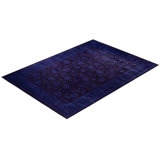 Overdyed Hand-Knotted Wool Modern-Contemporary Purple Area Rug 10' 3" x 14' 4"