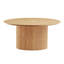 Table basse 31,49 pouces, design Mid-Century moderne, finition chêne