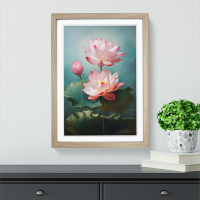 Lotus Flower Classicism - Framed Print
