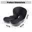 Coussin respirant en mousse viscoélastique à deux tons, support de siège orthopédique en forme de L