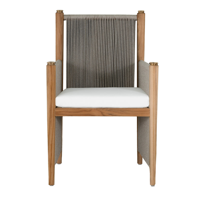 Fauteuil d'extérieur en teck Pacifica, Lin Perigold Posh, Welt
