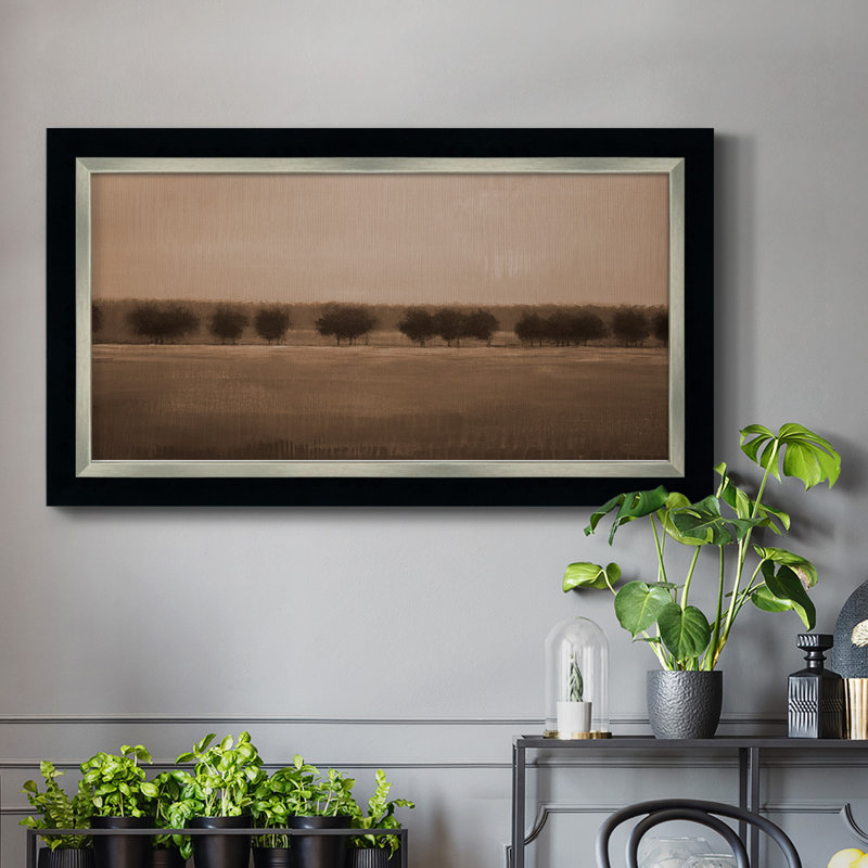 Morning Glory V1 - Reproduction de photo sur toile simple, H 29 po x l 53 po x P 1 po, Encadrement brun