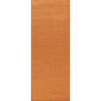 Tapis de couloir orange moderne Gabbeh 3 x 10