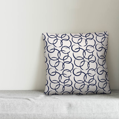 Ink Rings Throw Pillow