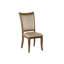 Chaise d’appoint à dossier en lattes beige