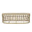 Table basse Corven de 47,24 po de large avec plateau en bois d'acacia à lattes Corven