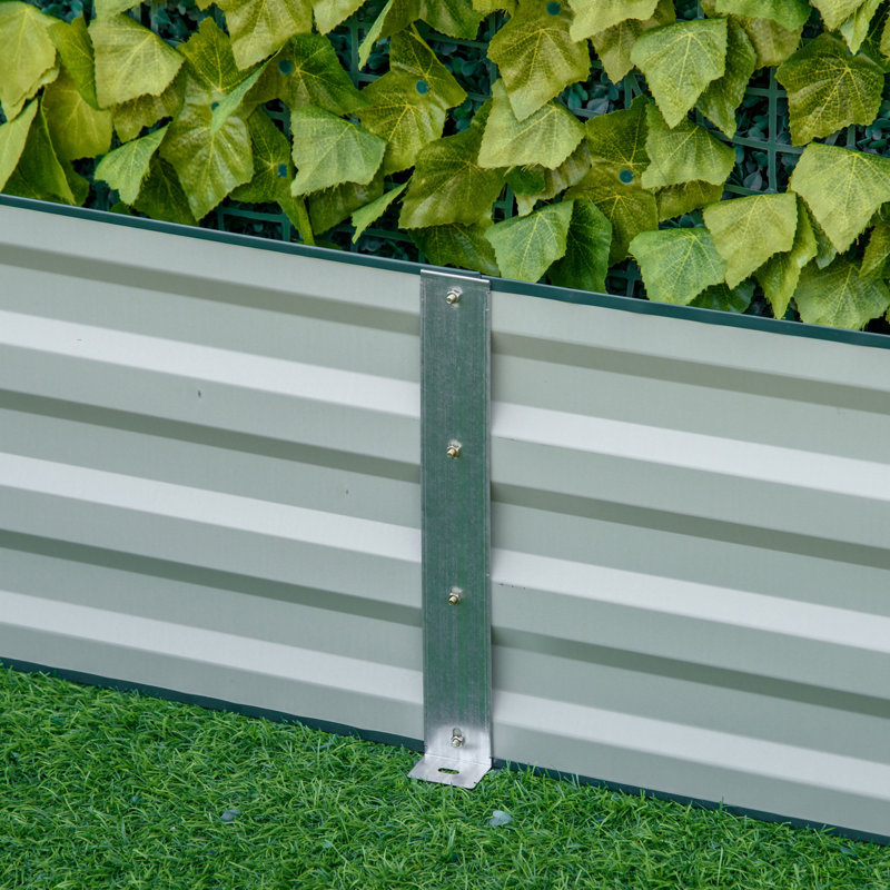 Outsunny Galvanized Raised Garden Bed