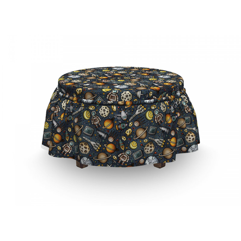 Housse pour repose-pieds outer space
