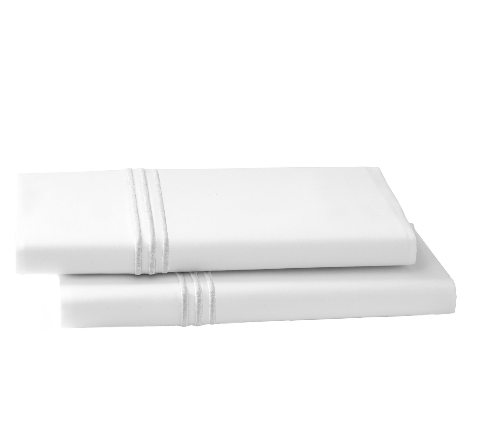 Malik Pima Cotton Pillowcase, King, White