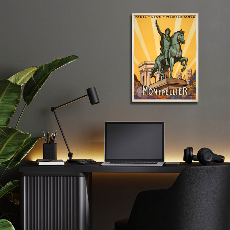 Affiches rétro "Montpierre", H 16 po x l 12 po x P 0,13 po