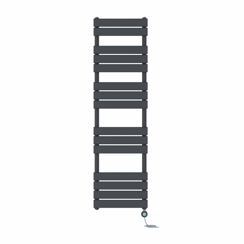Flat Panel Towel Rail Heated Towel Rails, Anthracite, 160cm H x 45cm W x 6.2cm D