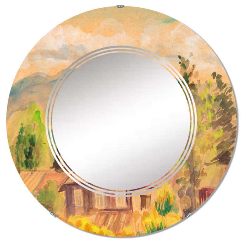 Miroir de salle de bain mural rond, 24 po x 24 po