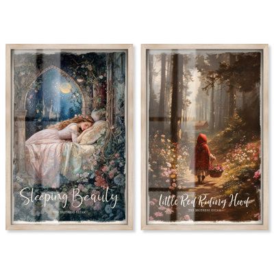 Enchanted Fairytale Set Landscape Shadowbox Print by Art Remedy