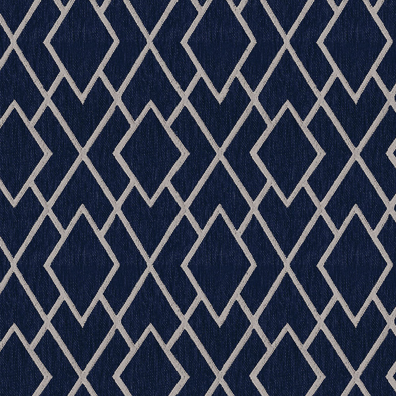Tissu jacquard Abbeyshea Commitment, Marine