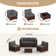 Ensemble de conversation modulaire en rotin pour 4 personnes avec coussins