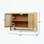 Armoire de rangement décorative 2 portes