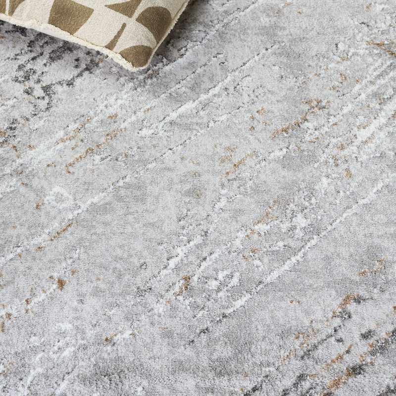 Clairese Parker 106 Performance Abstract Rug, Rectangle 4' x 6'