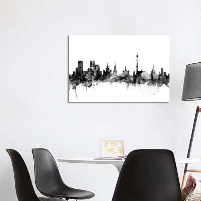 Moscow, Russia In Black & White by Michael Tompsett - Wrapped Canvas Gallery-Wrapped Canvas Giclée