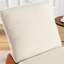 Chaise berçante confortable avec repose-pieds - Moderne et relaxant, grand coussin à bascule décoratif orange pour plus de confort