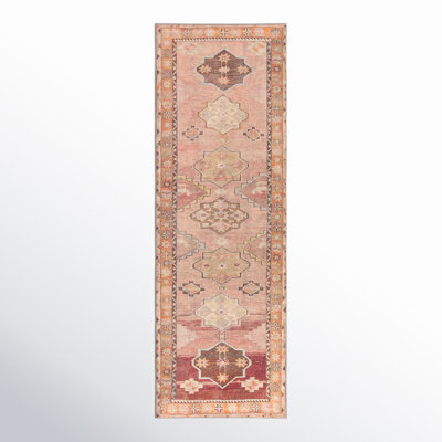 Debary Machine Washable Performance Orange/Pink/Brown Rug