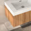 Meuble-lavabo mural de 30 po avec lavabo intégré, couleur bois, conception minimaliste pour les salles de bain compactes, espace, contreplaqué, poignées biseautées, tracas de quincaillerie Easy Diy - Manuel d'assemblage