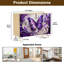 Buffet Buffet avec rangement Papillon ornemental mauve complexe à tourbillons floraux dégradés avec 2 portes pour le salon et la cuisine