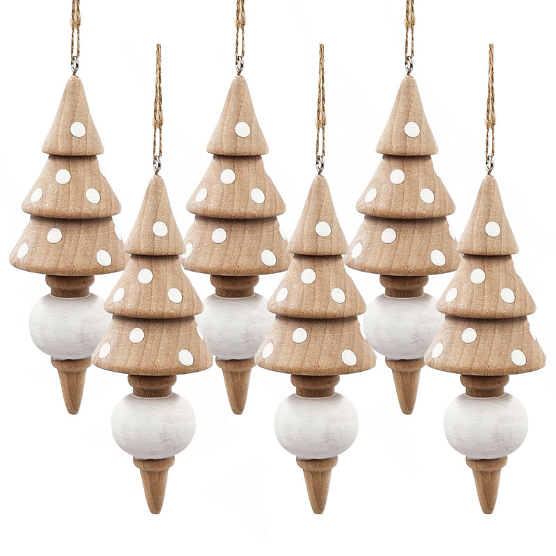 Ornement en forme de glaçon d'eucalyptus 2 x 2 x 6 po, décorations suspendues pour décorations de fêtes, ensemble de 6