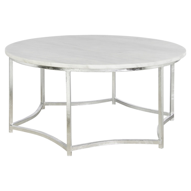 Megan Frame Coffee Table, Carrera Marble