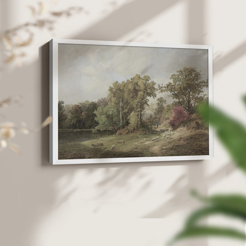 Paysages rétro-CCLXIX - reproduction encadrée, H 8 po x l 10 po, Blanc