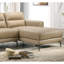 Spacieux modulaire en cuir véritable taupe avec méridienne orientée à droite et à gauche pour les meubles de salon-2135237780
