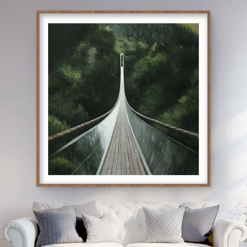 Pont Steep - reproduction mat moderne encadrée pour la décoration intérieure