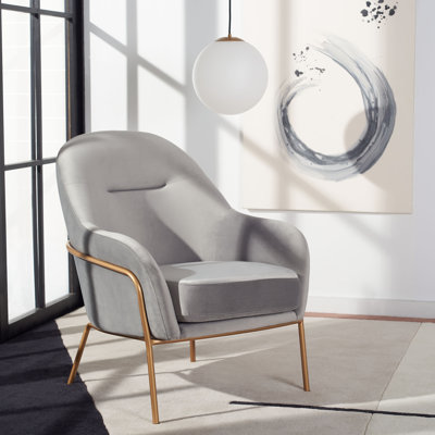 Fauteuil en velours de 26,25 po Margo