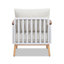 Chaise avec accoudoirs de patio en teck et aluminium 29 po Joseph, ensemble de 2