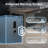 75mm Plate Steel Fingerprint Safe With Glass Partition, Hidden Storage & Alarm System – Fireproof Home/office Vault