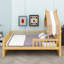 Lit en forme de maison avec rangement intégré pour la tête de lit-1298770194