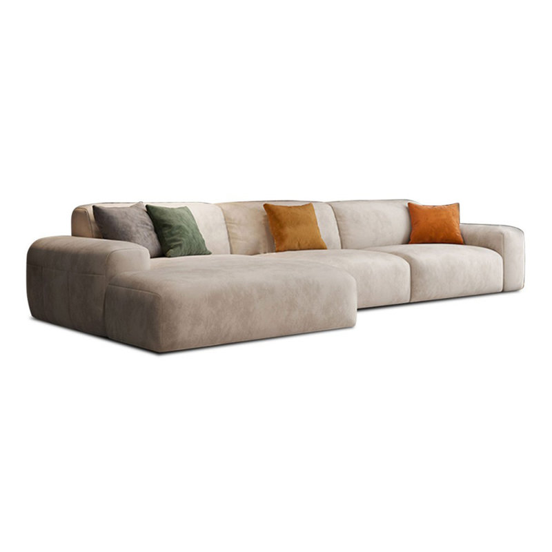 Canapé modulaire 2 pièces rembourré, Face à la gauche, H 30,71 po x l 118,11 po x P 62,2 po