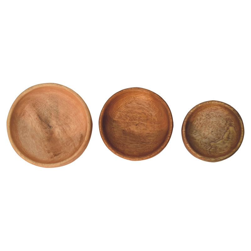 Alpen Home Tryston Wood Fruit Bowl