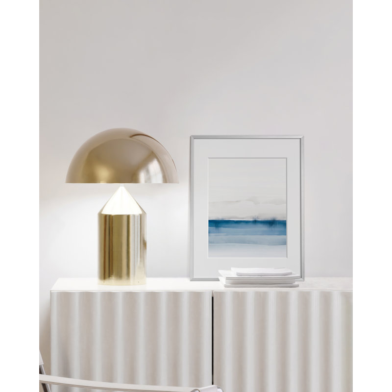 Cadre photo en métal avec verre, Argent, L 11 po x H 14 po