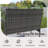 4 PCS Patio Furniture Set with Washable Cushions and Tempered Glass Coffee Table-509875828