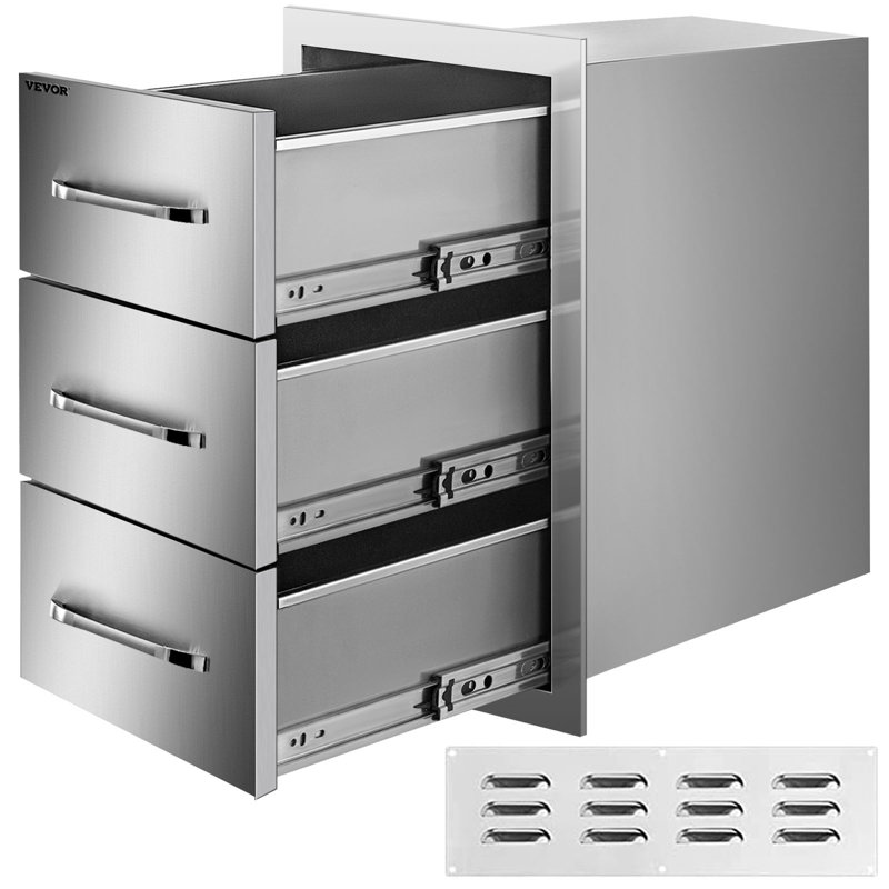 15.7'' Stainless Steel Drop-In Drawers