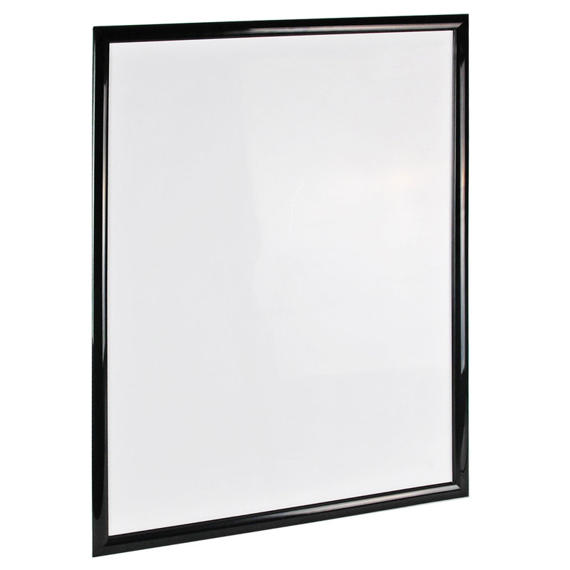 Cadre porte-affiche mural en plastique, 30 po x 40 po, Noir