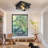 2 Light Farmhouse Flush Mount Ceiling Light-2 Pack (Bulbs Not Included)
